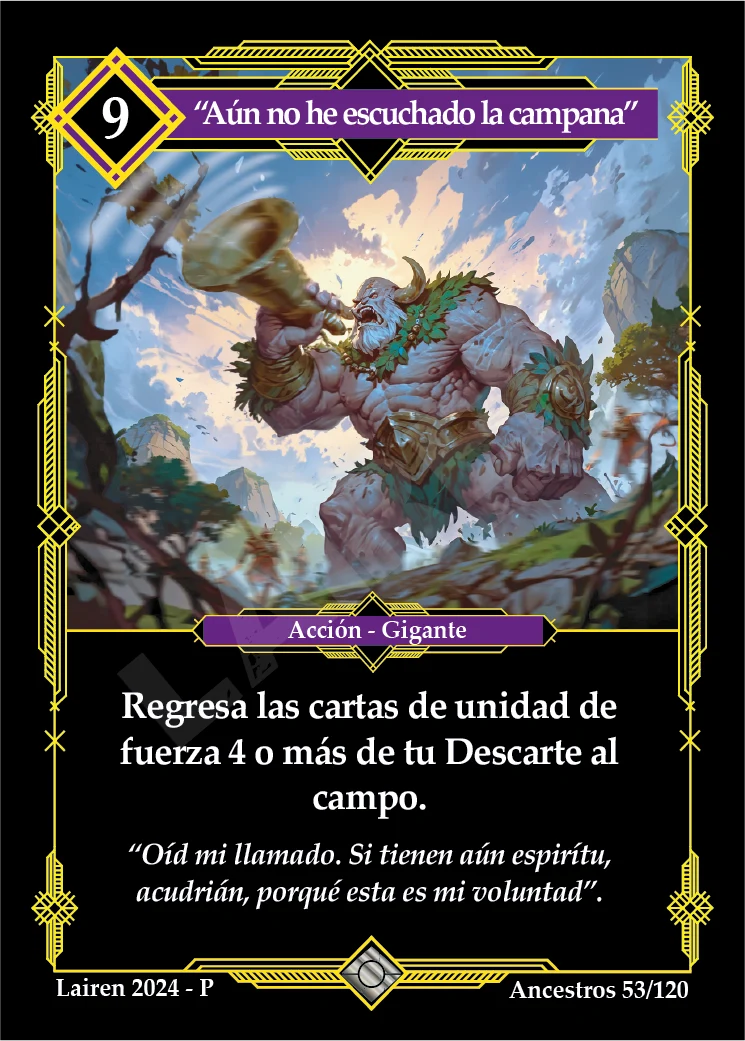 -AUN NO HE ESCUCHADO LA CAMPANA-