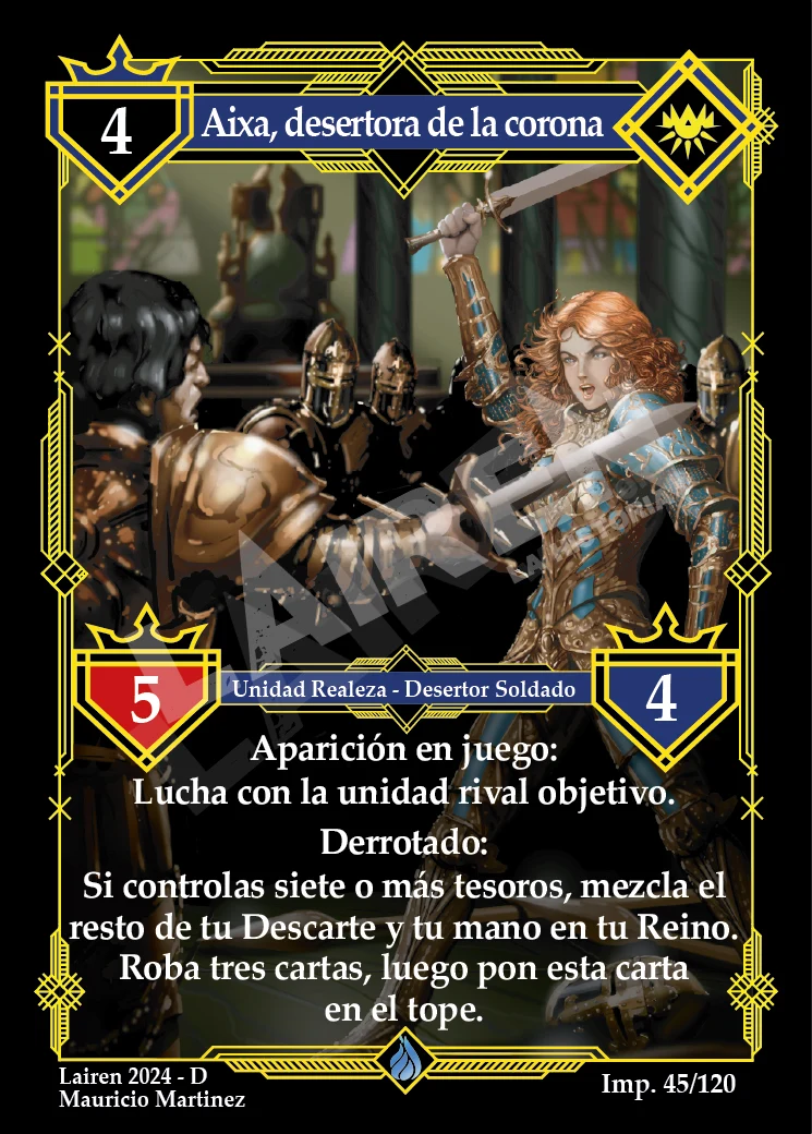 AIXA, DESERTORA DE LA CORONA