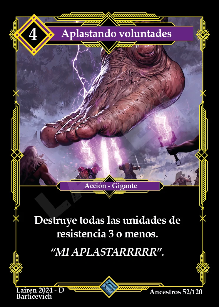 APLASTANDO VOLUNTADES