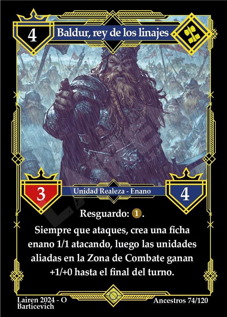 BALDUR, REY DE LOS LINAJES