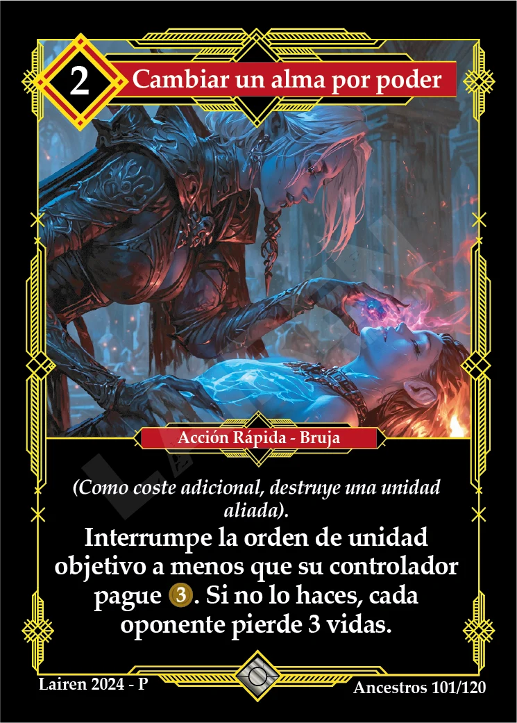 CAMBIAR UN ALMA POR PODER