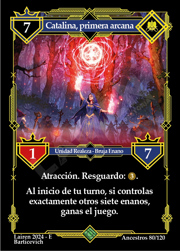 CATALINA, PRIMERA ARCANA