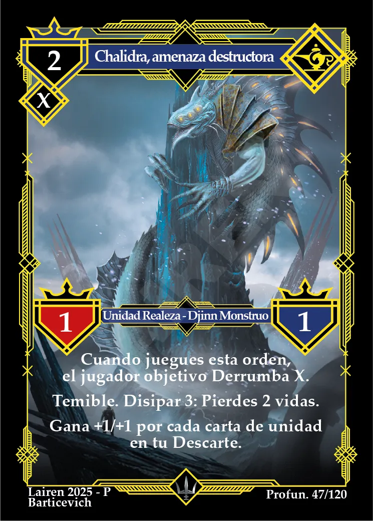 CHALIDRA, AMENAZA DESTRUCTORA