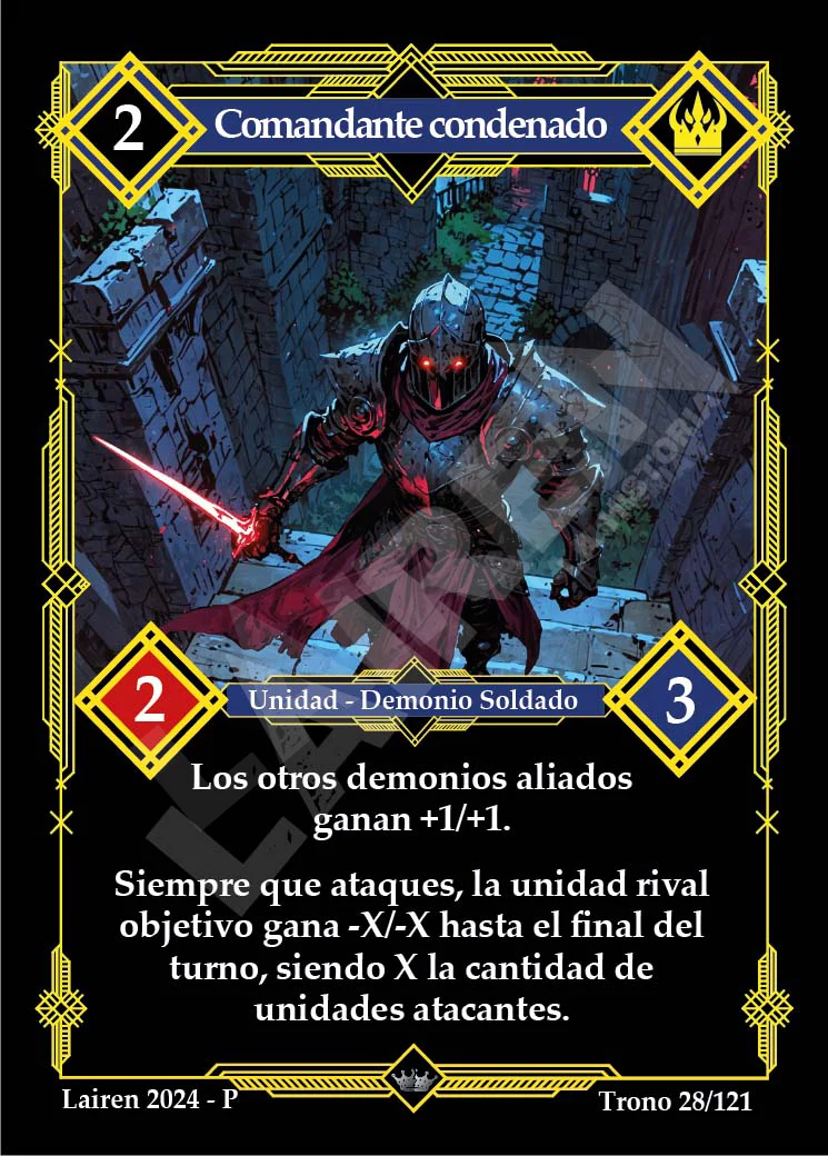 COMANDANTE CONDENADO