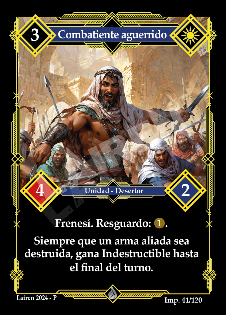 COMBATIENTE AGUERRIDO