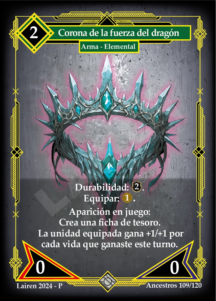 CORONA DE LA FUERZA DEL DRAGON