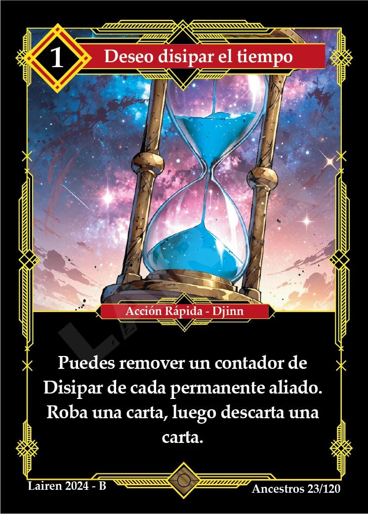 DESEO DISIPAR EL TIEMPO