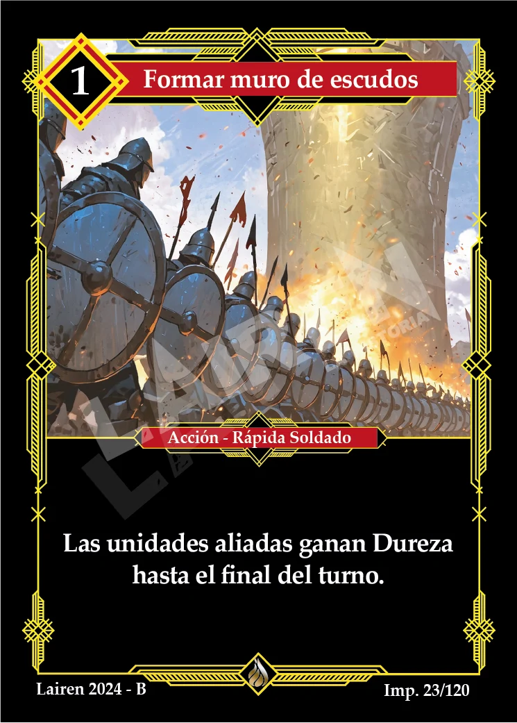 FORMAR MURO DE ESCUDOS