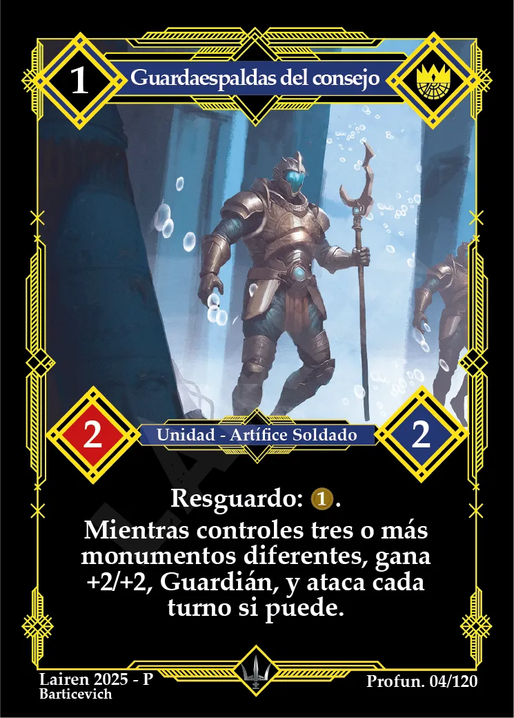 GUARDAESPALDAS DEL CONSEJO