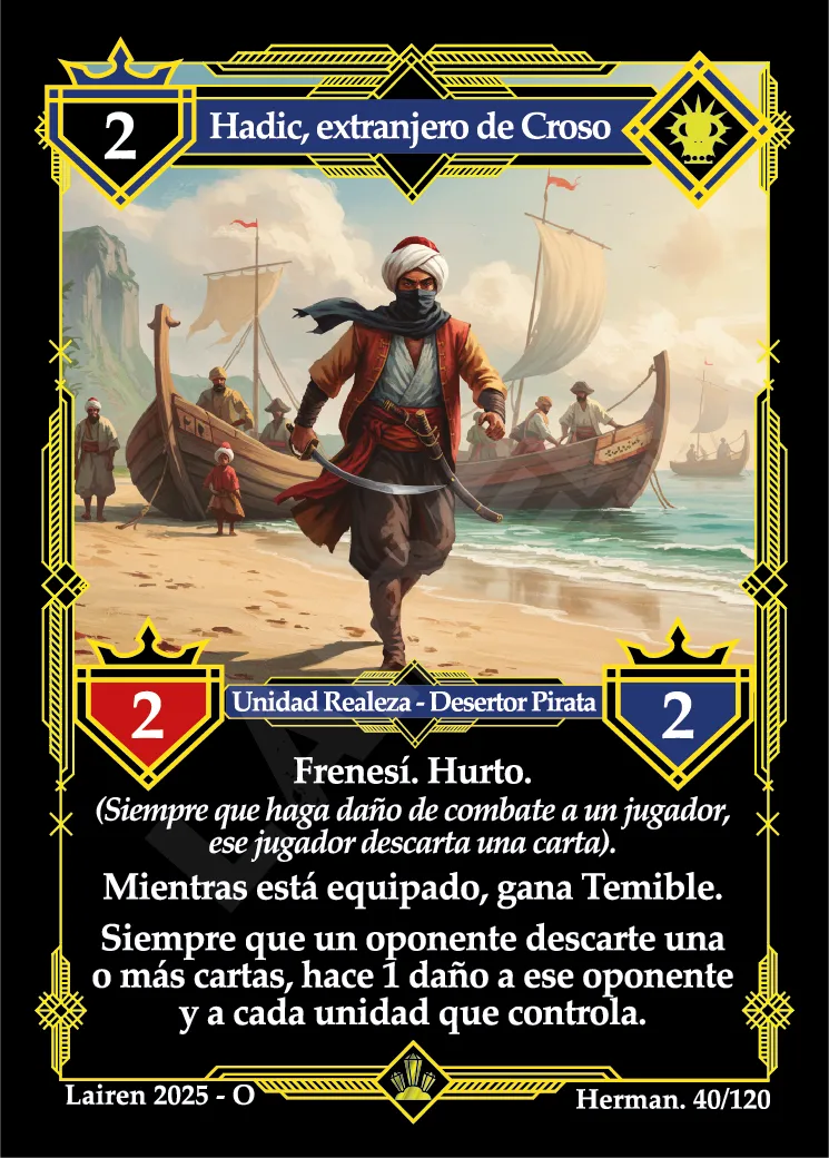 HADIC, EXTRANJERO DE CROSO