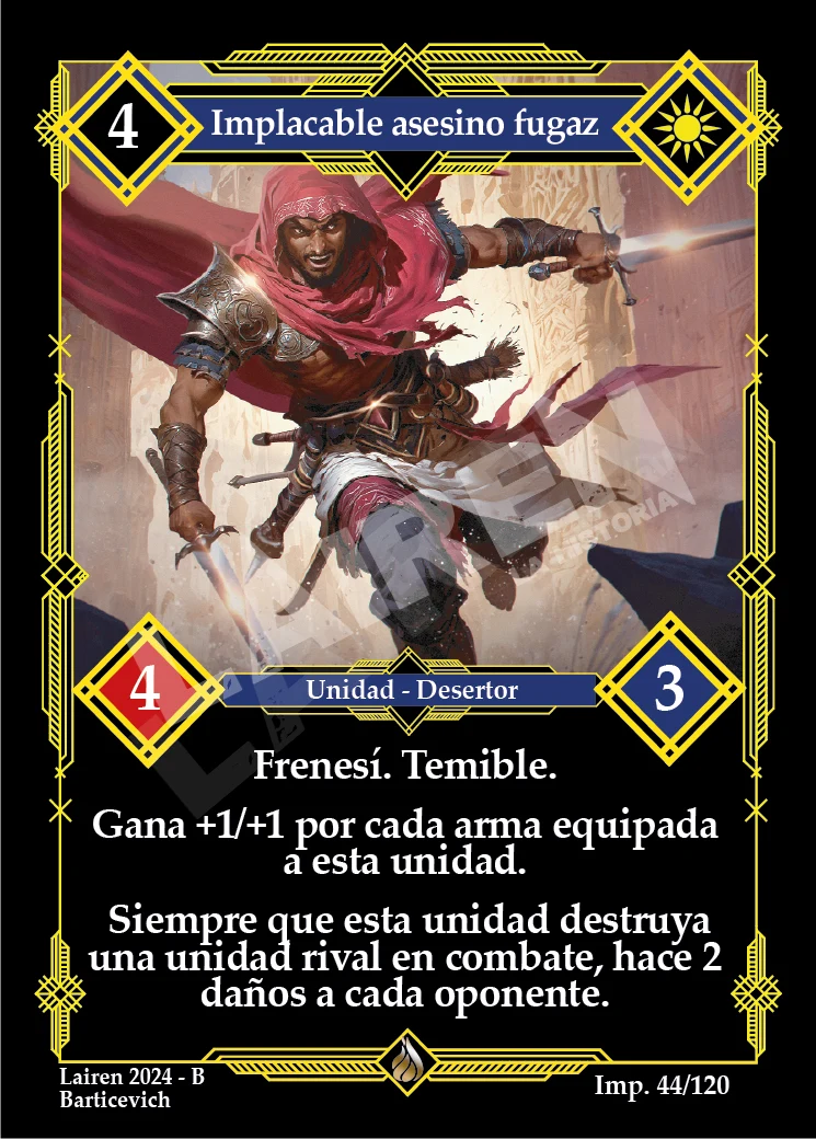 IMPLACABLE ASESINO FUGAZ