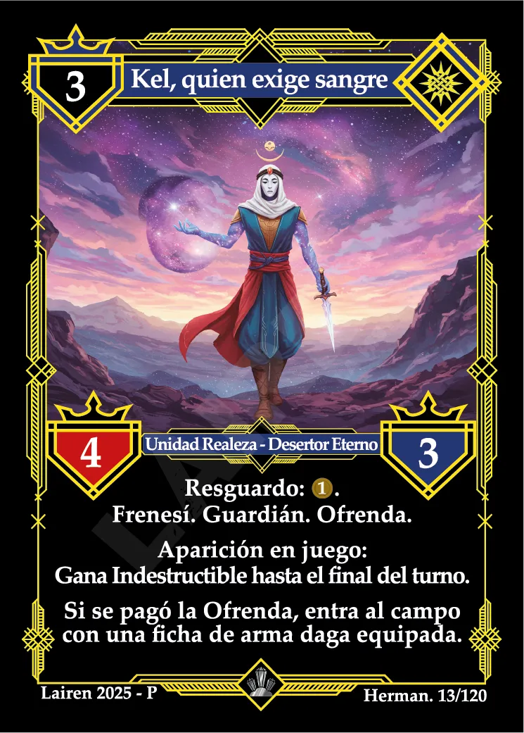 KEL, QUIEN EXIGE SANGRE