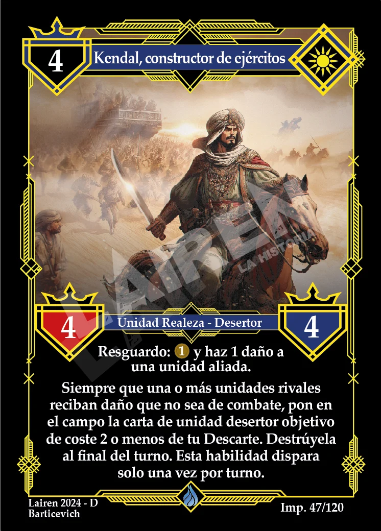 KENDAL, CONSTRUCTOR DE EJERCITOS