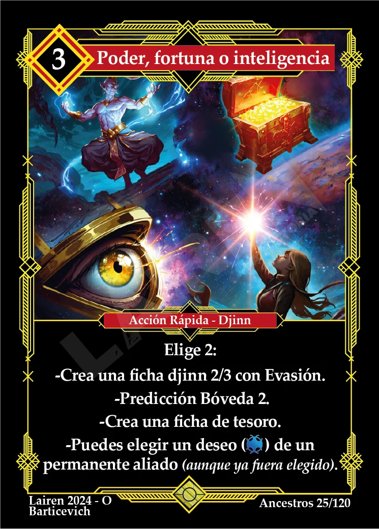 PODER, FORTUNA O INTELIGENCIA