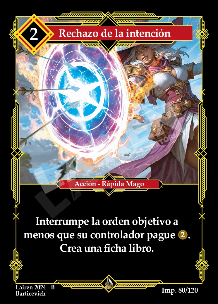 RECHAZO DE LA INTENCION