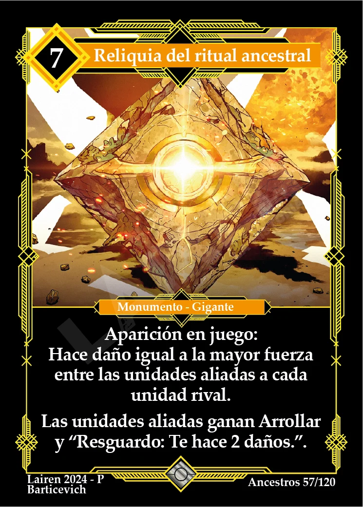 RELIQUIA DEL RITUAL ANCESTRAL