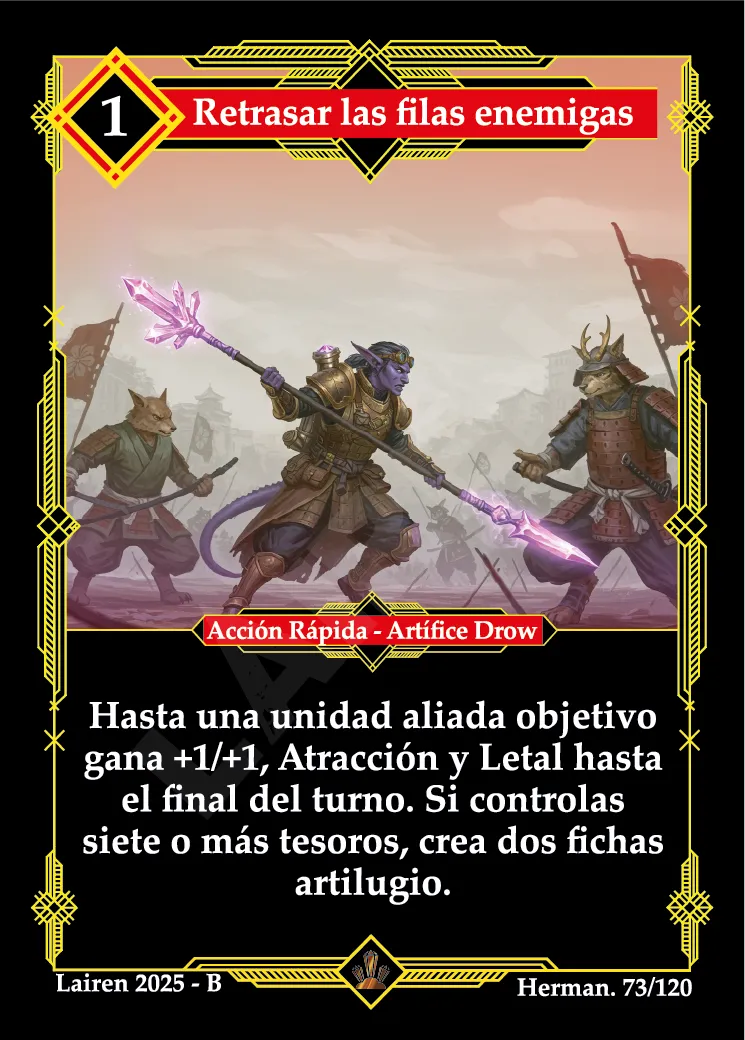 RETRASAR LAS FILAS ENEMIGAS