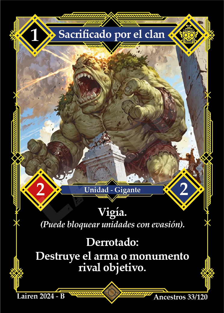 SACRIFICADO POR EL CLAN