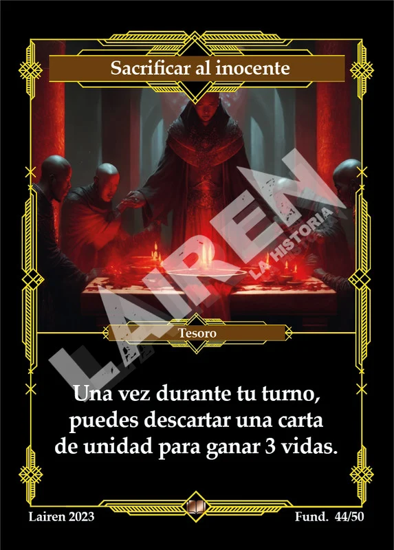 SACRIFICAR AL INOCENTE