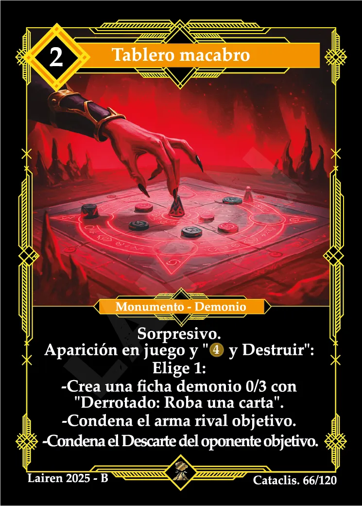 TABLERO MACABRO