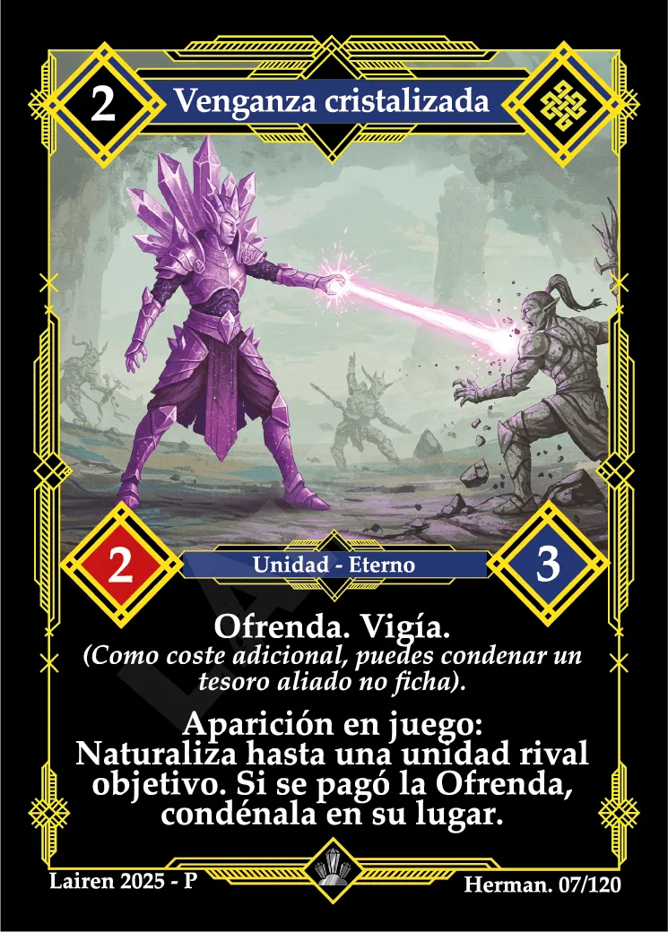 VENGANZA CRISTALIZADA