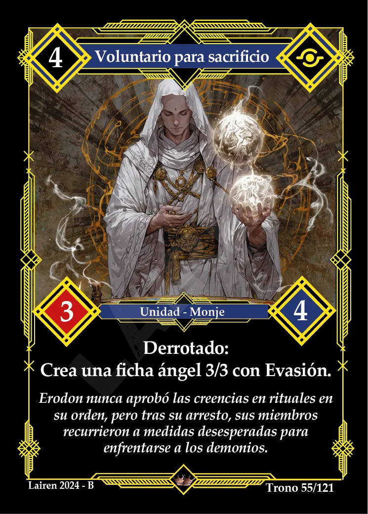 VOLUNTARIO PARA SACRIFICIO